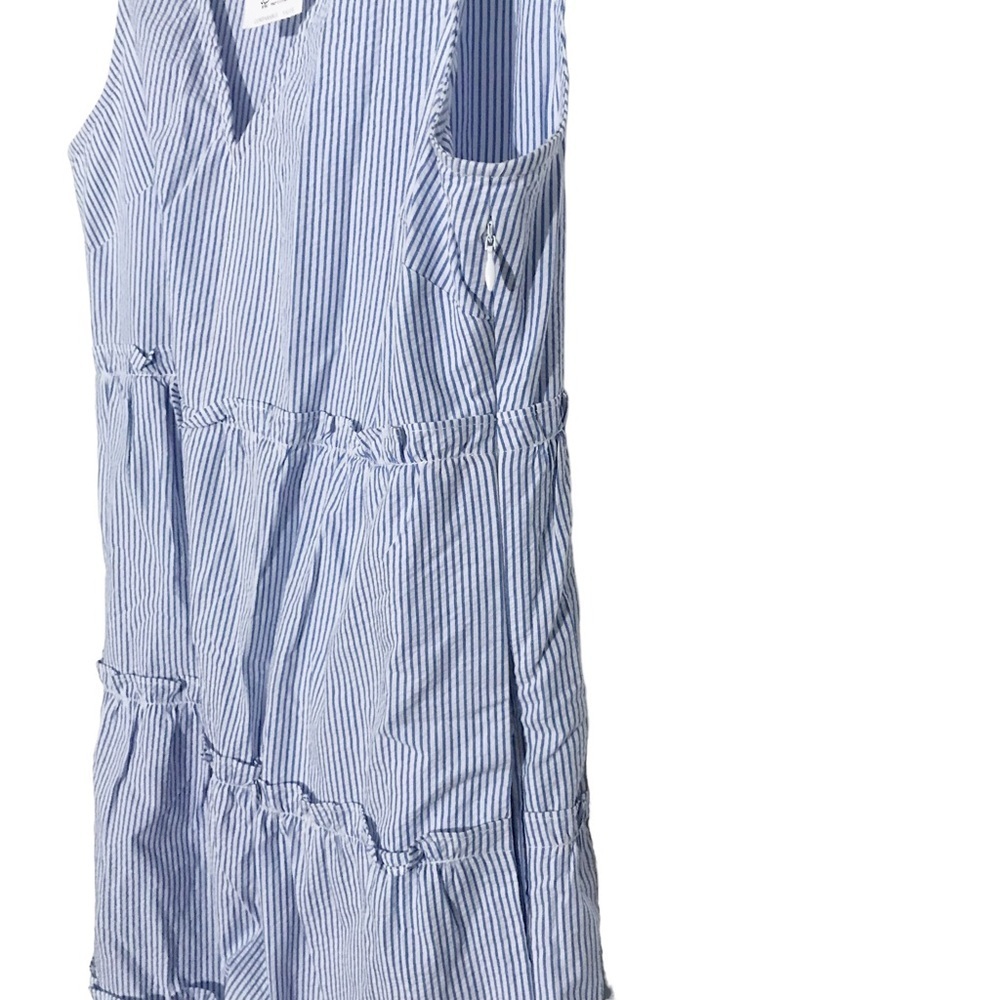 J Crew Factory striped v neck tiered dress Size 6 NWT - Picture 4 of 6